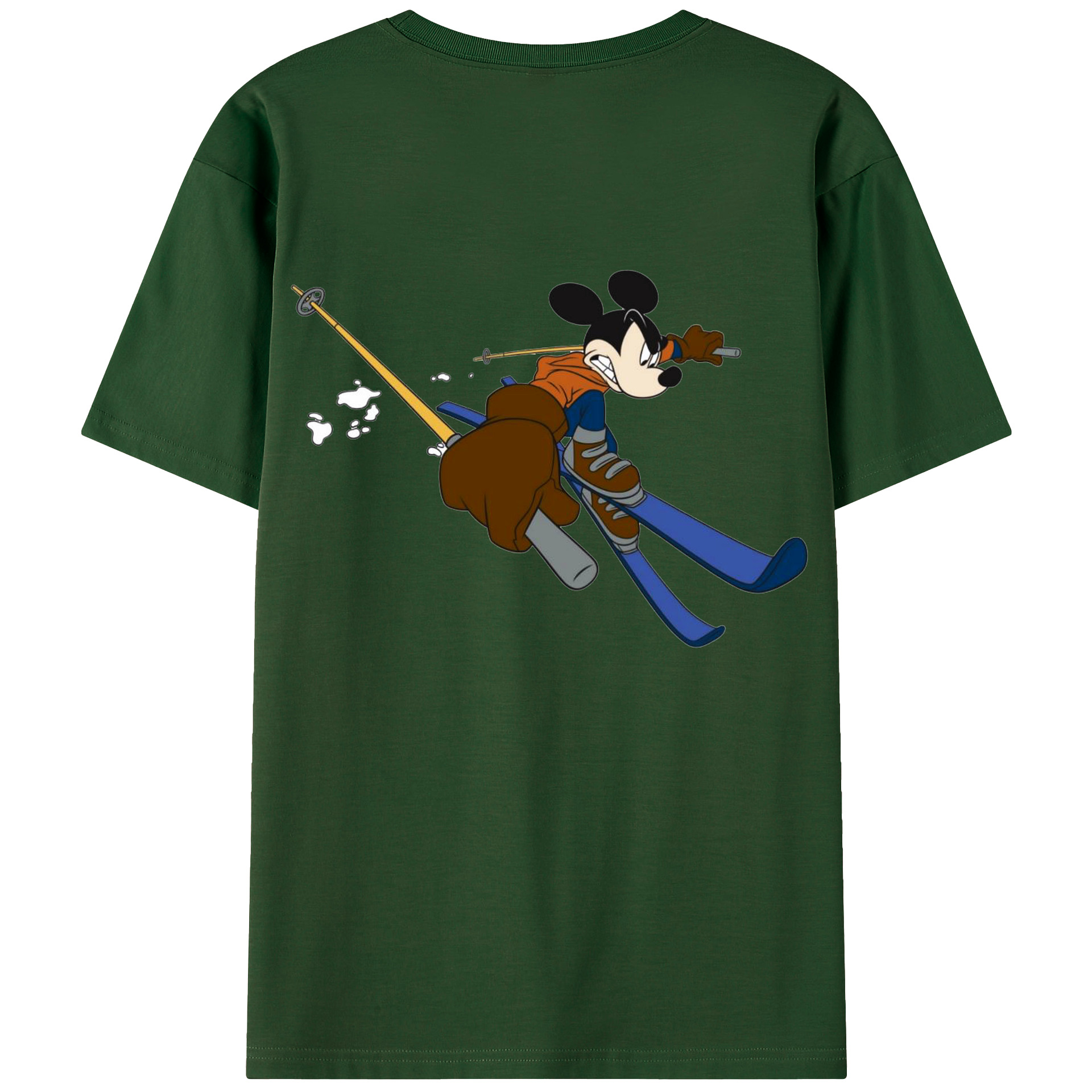 （画像用） ミッキーマウス Mickey Mouse 綿100％半袖Tシャツ（背面プリント）